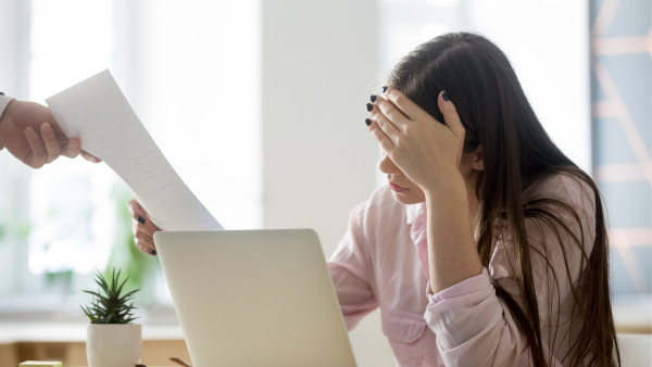 woman frustrated with micromanaging boss